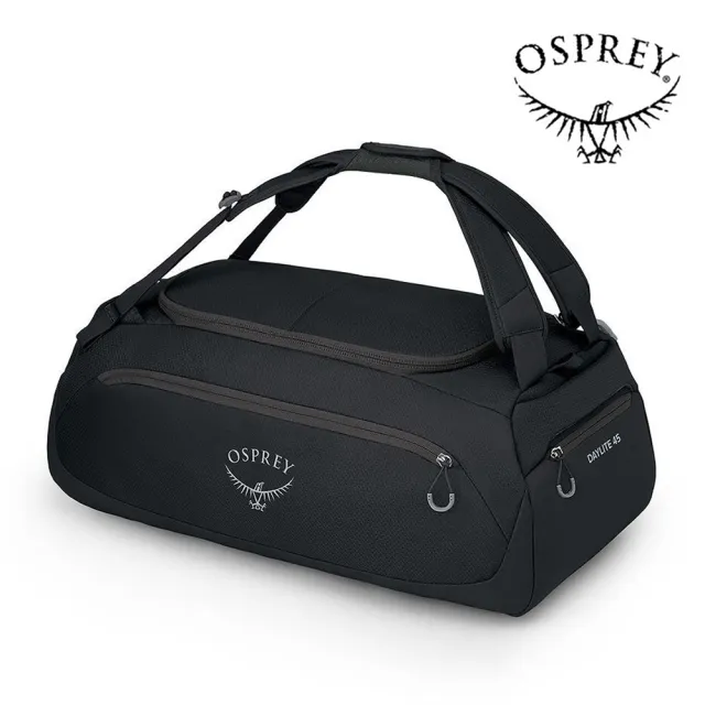 【Osprey】Daylite Duffel 45 旅行裝備袋 黑色(手提行李袋 可後背/肩背/手提)
