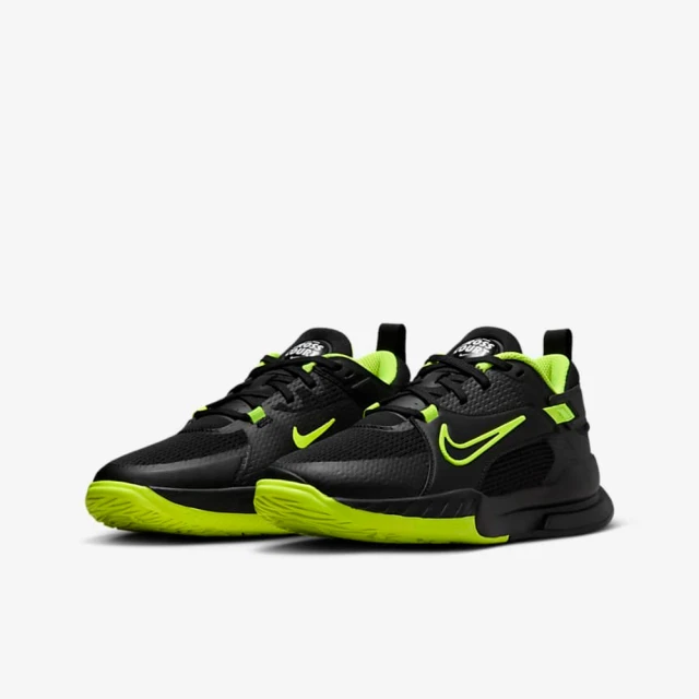 NIKE 耐吉 休閒鞋 女鞋 大童 運動鞋 NIKE KIDS CROSSCOURT GS 黑綠 FN2231-001(3C5006)