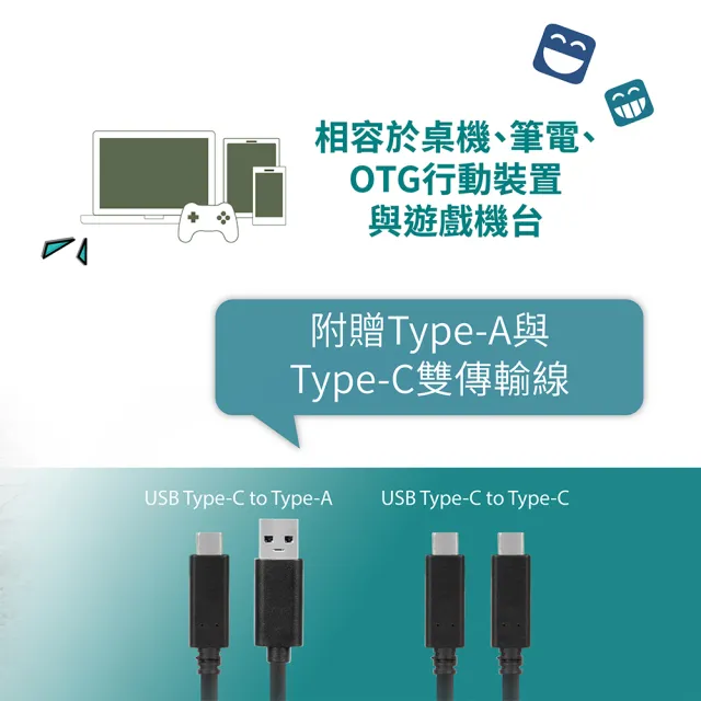 【Transcend 創見】ESD380C 2TB USB3.2/Type C 雙介面外接SSD固態硬碟-橄欖綠(TS2TESD380C)