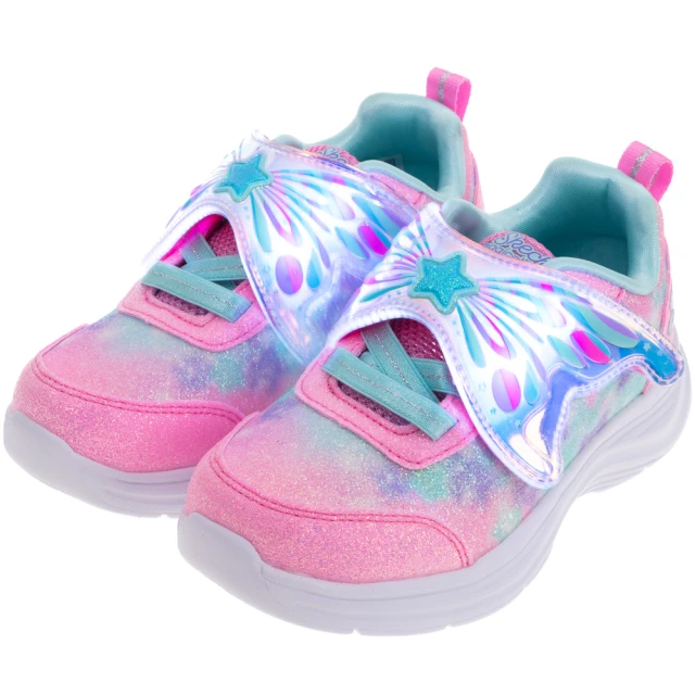 SKECHERS 女嬰童系列 燈鞋 GLIMMER KICKS(303260NPKTQ)