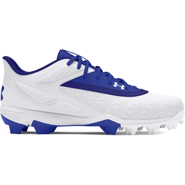 UNDER ARMOUR UA 男 Leadoff Low RM 3.0 棒壘鞋_3027447-400(藍白色)