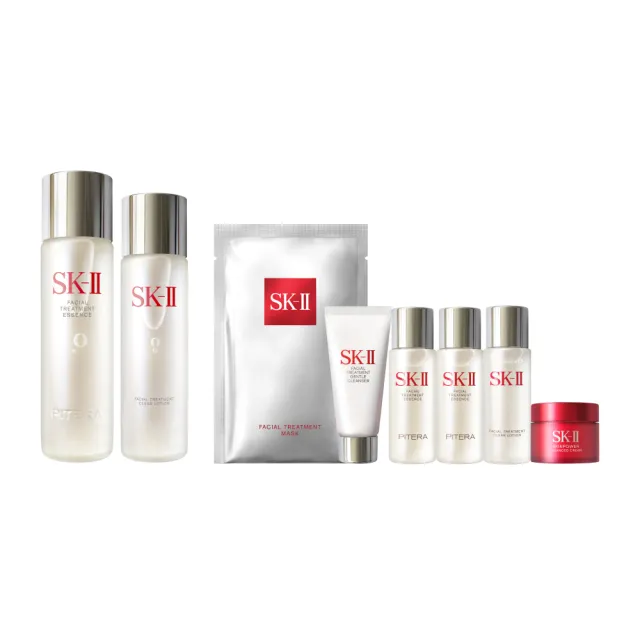 【SK-II】官方直營 青春亮采雙重保濕套組(青春露230ml及亮采化妝水160ml/禮盒組/精華王者)