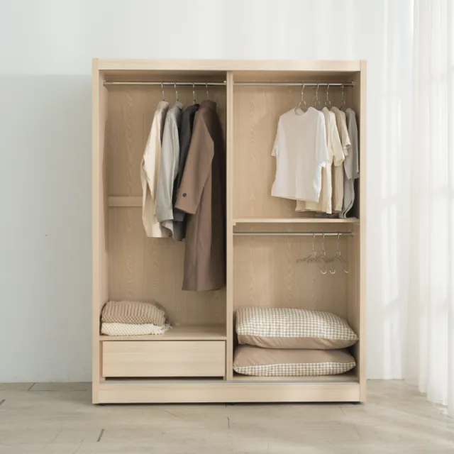 【IDEA】MIT凡賽5X7滑門收納木質衣櫃/衣櫃(3色任選)