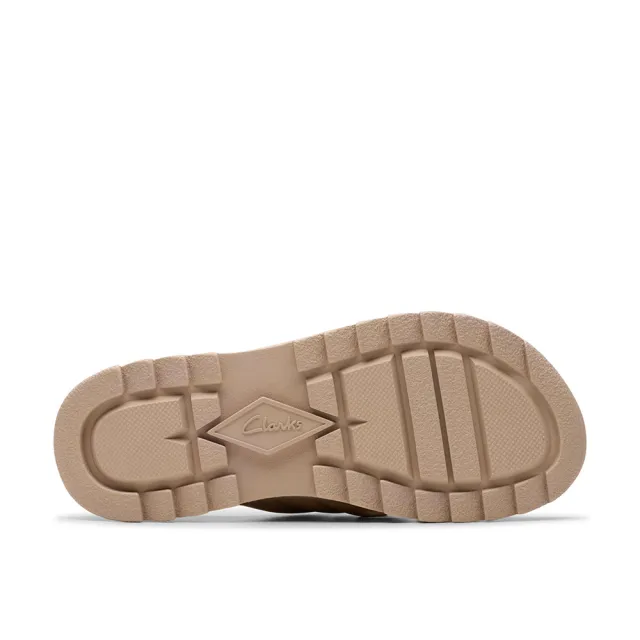 【Clarks】女鞋 Dash Lite Pad  輕盈厚底空氣感交叉拖鞋 厚底涼鞋(CLF80364S)