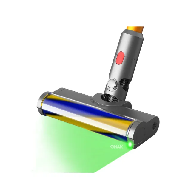 【CHAK恰可】Dyson LED電動軟絨吸頭 戴森吸塵器副廠耗材配件(適用機型 V7 V8 V10 V11 V15)