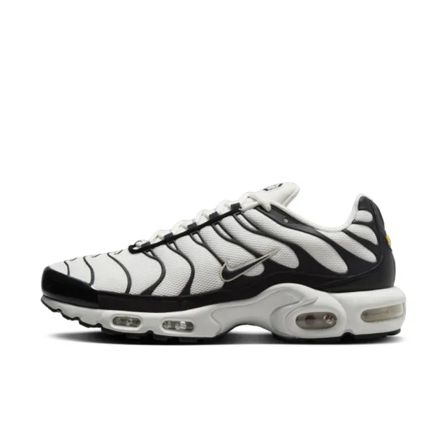 【NIKE 耐吉】運動鞋 慢跑鞋 休閒鞋 男鞋 女鞋 NIKE AIR MAX PLUS ESSENTIAL+ 黑白 氣墊 緩震(FV6264001)