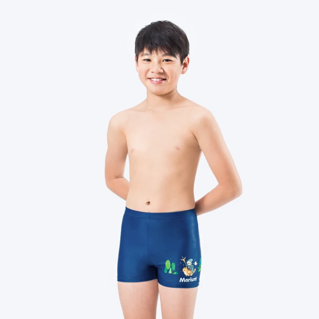 SPEEDO 男孩 運動四角泳褲 HyperBoom(黑/檸