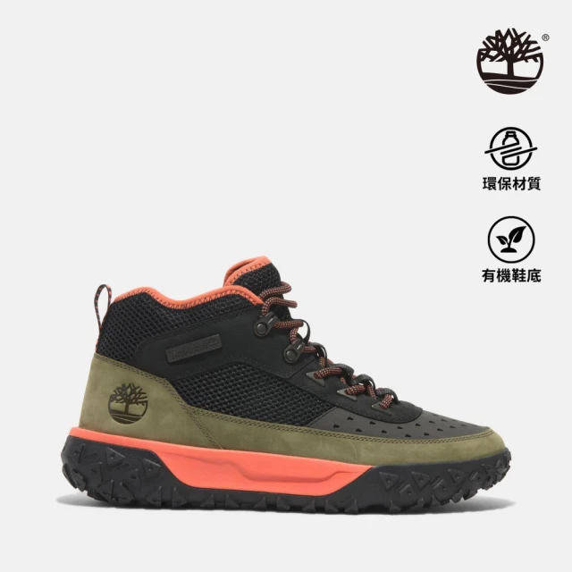 Timberland 男款綠黑色GreenStride™ Motion 6中筒健行鞋(A6CW1ELV)