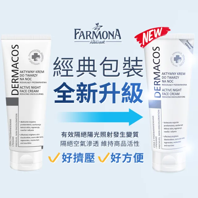 即期品【FARMONA】絕版品-淡斑亮顏4件組-專科美白高效淡斑霜4入(歐洲美白教母推薦特談補貨)