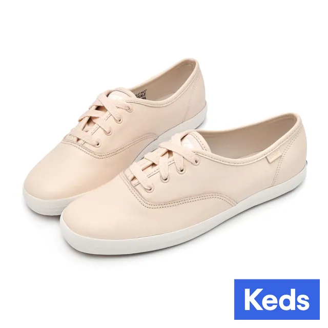 【Keds】品牌經典皮革休閒小白鞋系列-多款選(MOMO特談價)