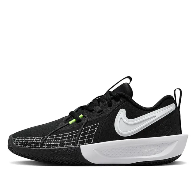 【NIKE 耐吉】運動鞋 籃球鞋 女鞋 中大童 男鞋 G.T. CUT 3 GS 黑白 緩震 實戰(FD7033001)