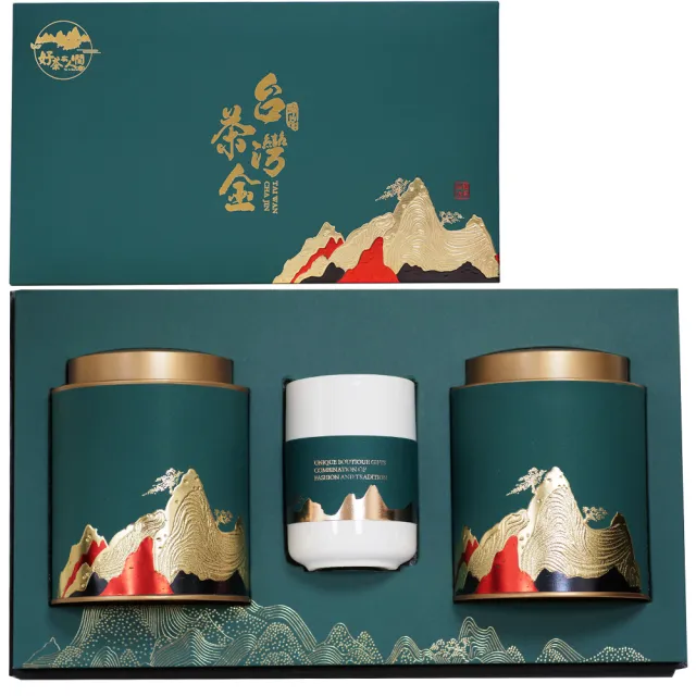 好茶在人間】登峰至極台灣最高海拔頂級高山茶禮盒(75gx2福壽梨山/罐/+