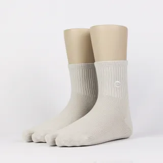 【FOOTER除臭襪】刺繡分趾中筒襪(F01)