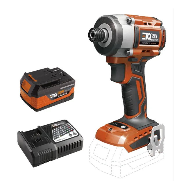 【ETQ USA】21V鋰電無刷衝擊起子4.0快充(主機+4.0Ah鋰電池+5A快充)