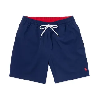 【RALPH LAUREN】RL POLO 經典刺繡小馬海灘短褲-深藍色(平輸品)