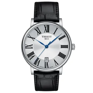 【TISSOT 天梭 官方授權】CARSON系列 簡約時尚腕錶 七夕 情人節 禮物 送禮 推薦(T1224101603300)