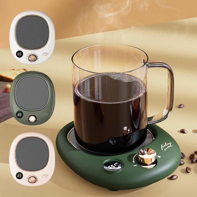 【FAJI】智能數顯恆溫杯墊 USB可控溫加熱杯墊 靜音無聲加熱杯墊 保溫杯墊 防水杯墊  禮物