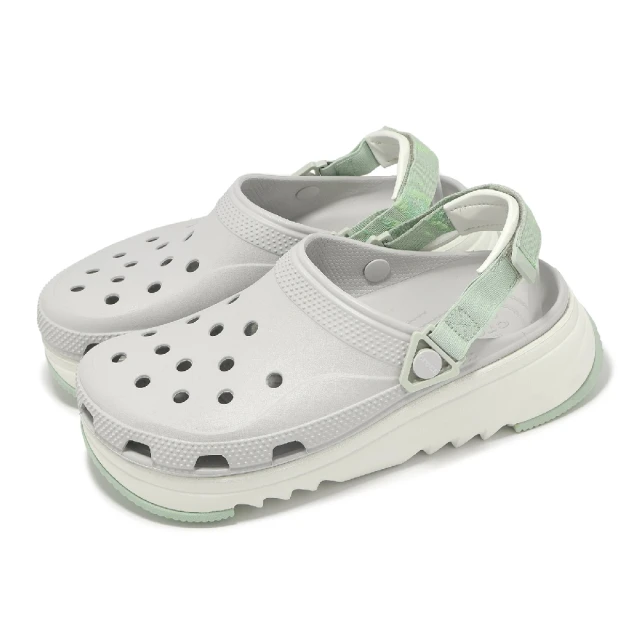 Crocs 洞洞鞋 Hiker XcspMrbld Clog 男女鞋 大氣灰 經典獵戶印花克駱格 厚底 卡駱馳(2096431FT)