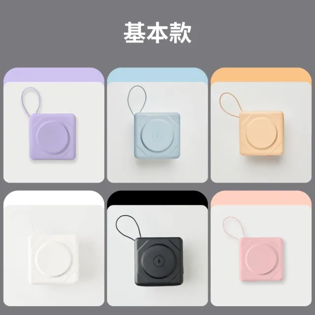 MiWorks米沃 七合一快充磁吸行動電源 BS-NC10K 10000mA 22.5W 雙口輸出 支援magasafe