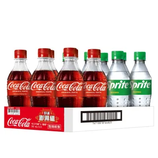 【Coca Cola 可口可樂】好運澎湃組 寶特瓶350ml x12入/箱