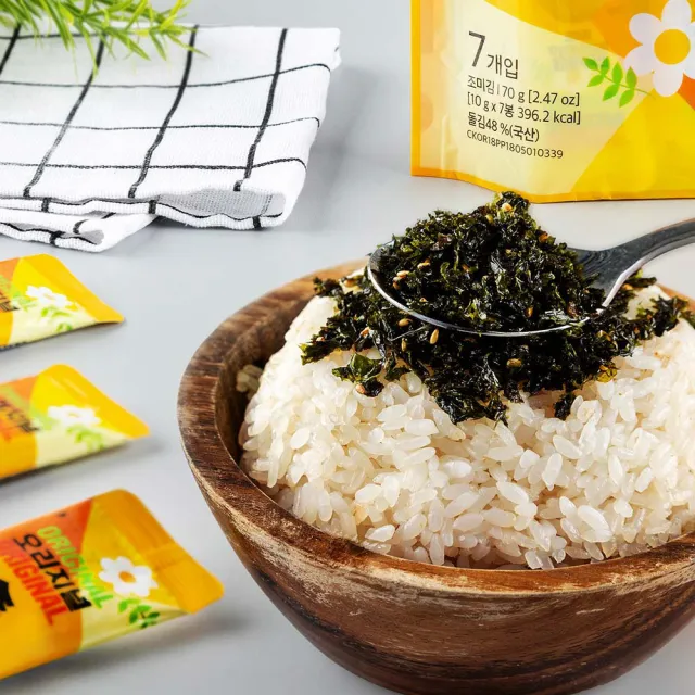 【韓味不二】韓國進口海苔酥隨手包3入組10G*7入/包 口味任選(辣味/原味/堅果蔬菜)