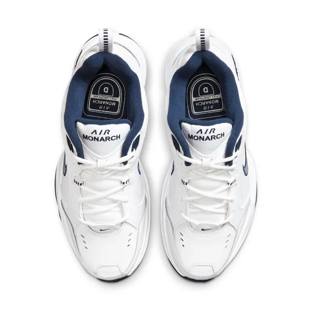 【NIKE 耐吉】休閒鞋 男鞋 運動鞋 老爹鞋 厚底 AIR MONARCH IV 白銀 415445-102