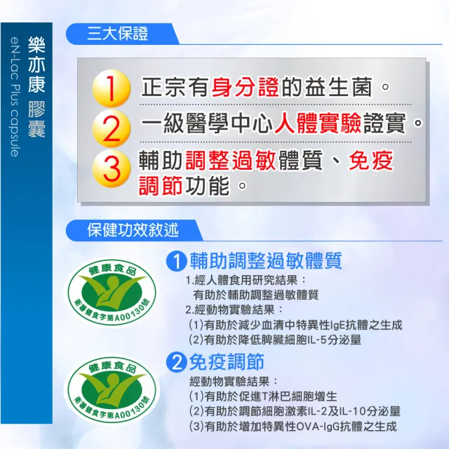 【景岳生技】樂亦康調整過敏體質健字號*6盒(20顆/盒共120顆/贈維生素B群*2瓶)