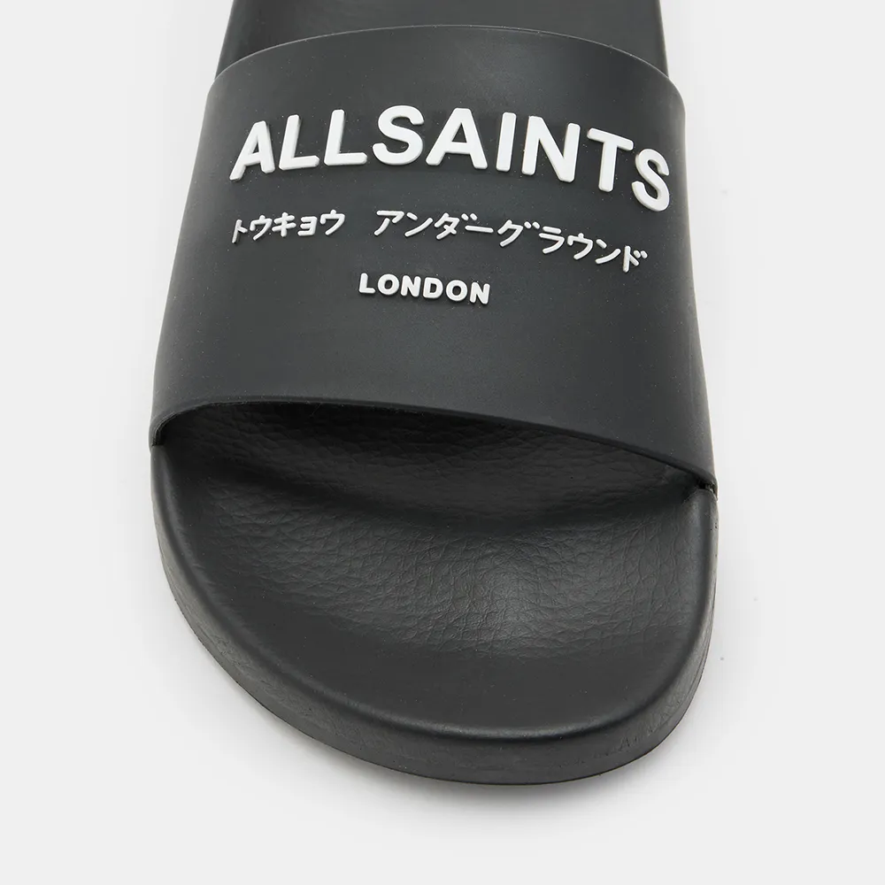 【ALLSAINTS】UNDERGROUND 橡膠LOGO拖鞋 W031FA(女款)