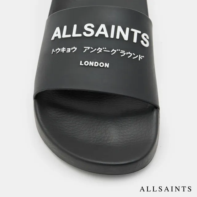 【ALLSAINTS】UNDERGROUND 橡膠LOGO拖鞋 W031FA(女款)