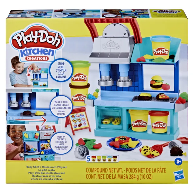 【PLAYDOH 培樂多】創意廚房系列(忙碌主廚餐廳遊戲組)