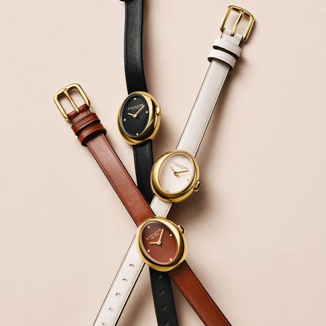 【COACH】Sammy CC Logo 橢圓形女錶-22mm 520禮物 送禮 手錶(CO14504421)