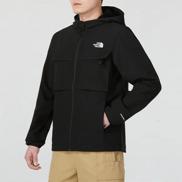 The North Face TNF 北臉 休閒 防風 防潑水 風衣外套 M WILLOW STRETCH HOODIE-AP 男 黑(NF0A83TLJK3)