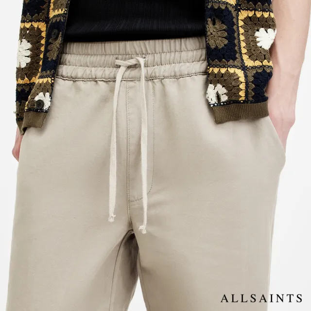 【ALLSAINTS】HANBURY 輕薄亞麻休閒長褲-灰 MF080Y(常規版型)