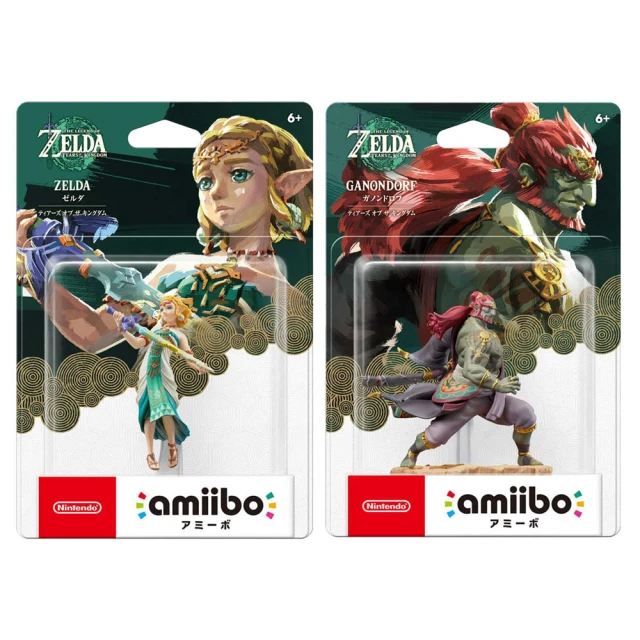 Nintendo 任天堂 amiibo 薩爾達+加儂多夫組合-薩爾達傳說：王國之淚系列