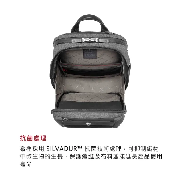 【VICTORINOX 瑞士維氏】ARCHITECTURE URBAN2 雙層後背包-灰色611954