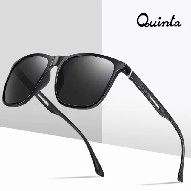 【Quinta】UV400偏光時尚潮流太陽眼鏡(防爆防眩光/TR+鋁鎂合金堅韌輕盈-多色可選-QT3333)