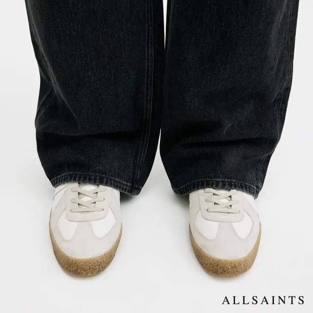 【ALLSAINTS】JAIMEE 牛皮底休閒鞋-白 M052FB(男款)