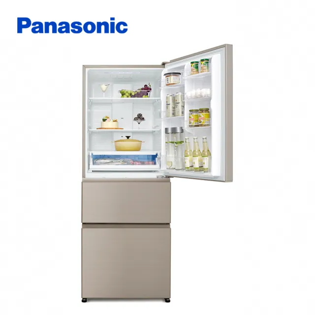 【Panasonic 國際牌】450公升新一級能源效率三門變頻冰箱-香檳金(NR-C454HV-N1)