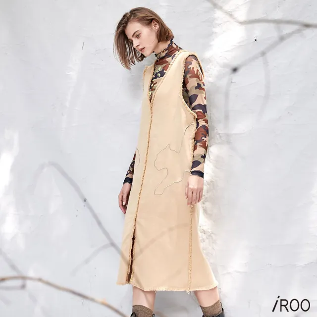 【iROO】工裝風背心洋裝