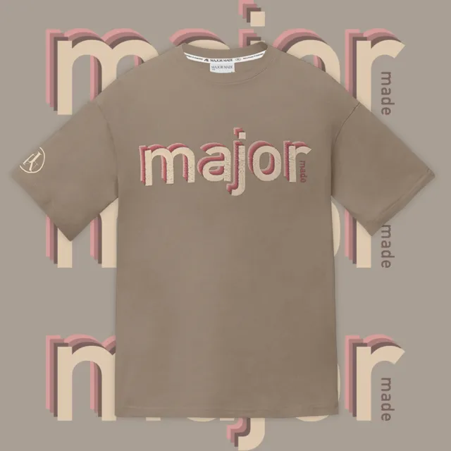 【MAJOR MADE】major漸層刺繡短T(短袖上衣/短T/字母T)