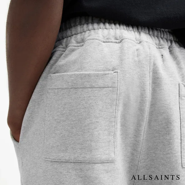 【ALLSAINTS】UNDERGROUND 純棉LOGO休閒短褲-灰 MG256Y(直筒版型)