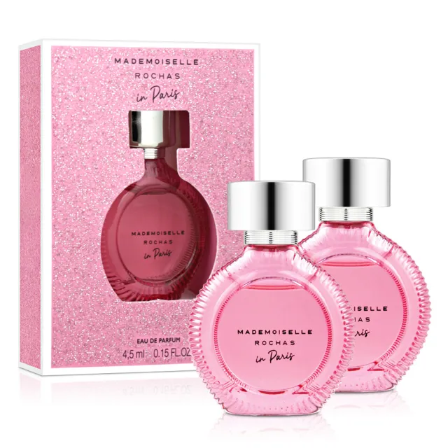 【ROCHAS 羅莎】組合-羅莎小姐在巴黎女性淡香精小香4.5mlX2入(專櫃公司貨)