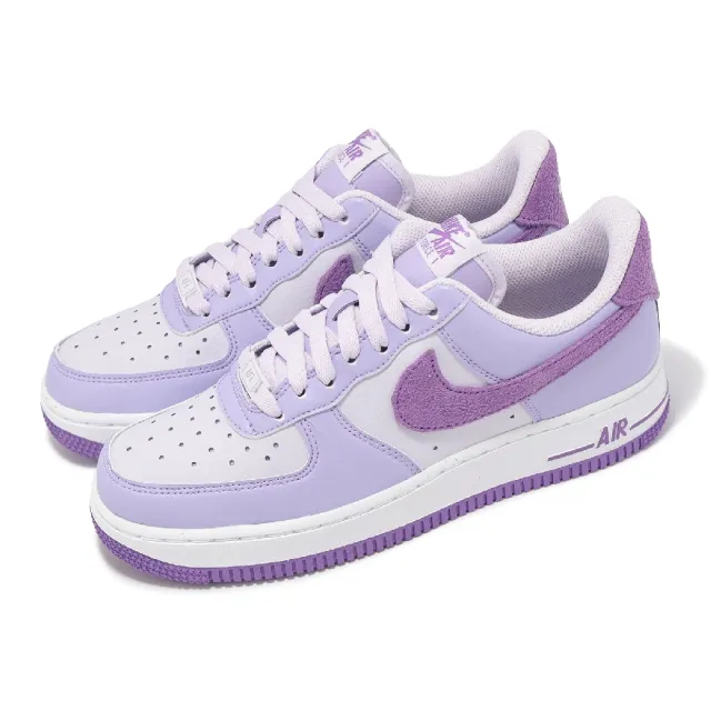 【NIKE 耐吉】休閒鞋 Wmns Air Force 1 07 Next Nature 女鞋 紫 白 AF1(HQ3905-500)