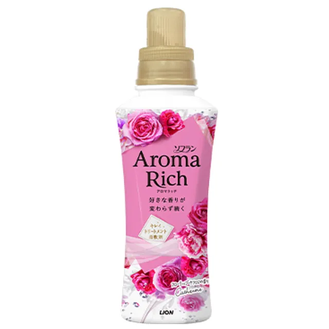 【LION 獅王】Aroma Rich 衣物香氛芳香柔軟精-480ml(花香/果香/清新)