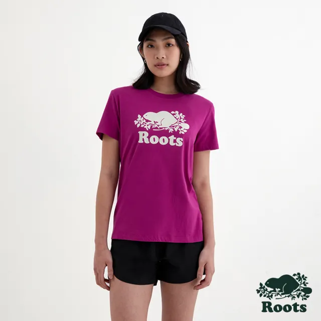 【Roots】Roots 女款-經典海狸LOGO短袖上衣(多色可選)