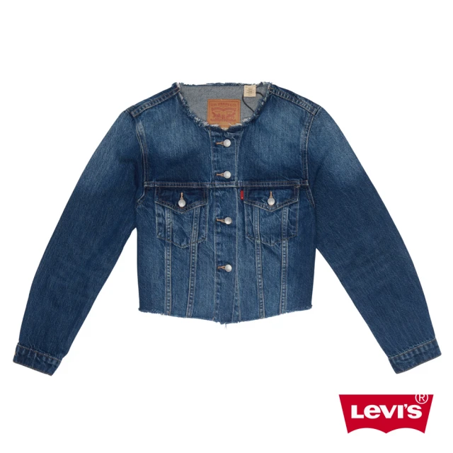 LEVIS 官方旗艦 女款 牛仔外套 短版外套 女生外套 人氣新品 001C1-0001