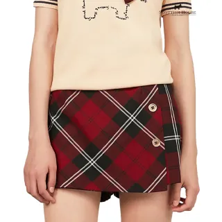 【SCOTTISH HOUSE】紅黑格 TR假一片格紋短褲裙CHUB2203