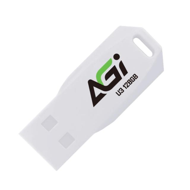 【AGI】UP138 128GB USB 3.2 Gen 1 隨身碟(白色)