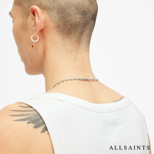 【ALLSAINTS】EDWARDS 羅紋彈性背心白 M008JB(常規版型)