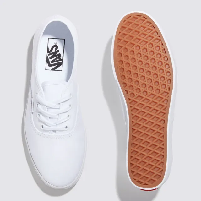 【VANS 官方旗艦】Authentic Lowpro 男女款白色滑板鞋